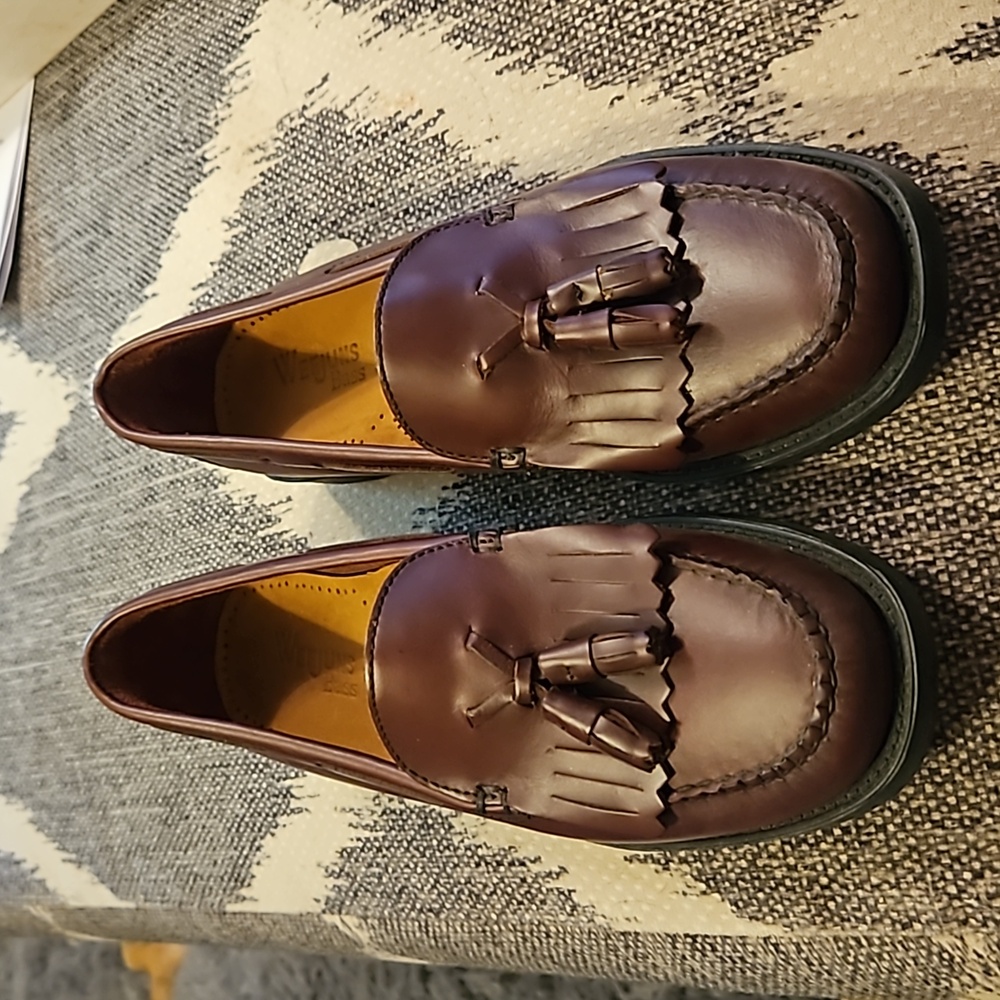 Bass Dark Brown Leather Tassel Loafers